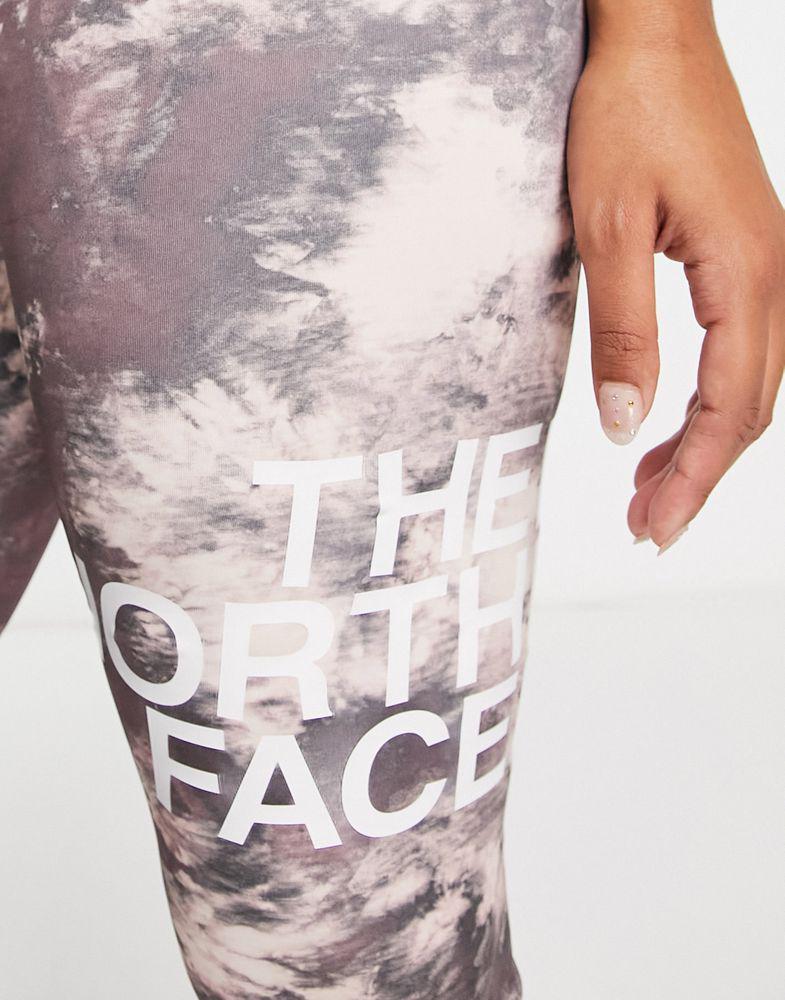 商品The North Face|The North Face Training Flex mid rise leggings in pink dye print,价格¥448,第6张图片详细描述