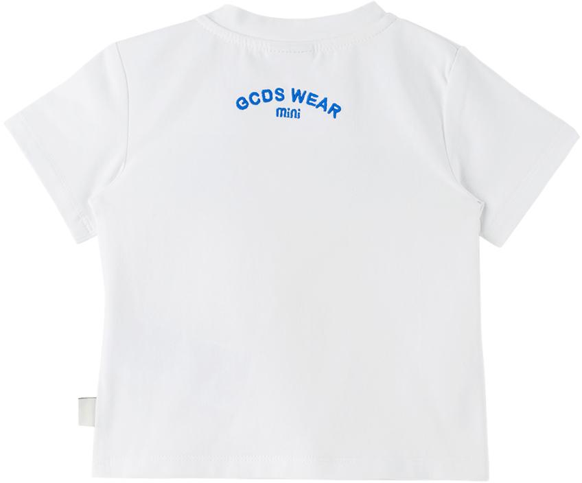 Baby White & Blue T-Shirt & Shorts Set商品第3张图片规格展示