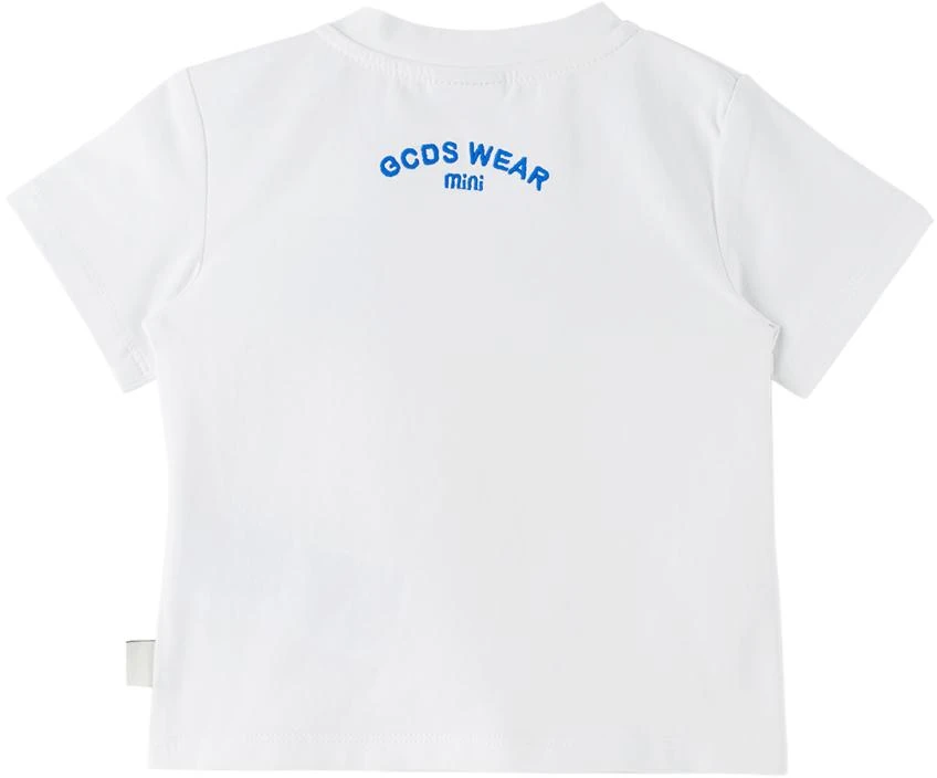 商品GCDS|Baby White & Blue T-Shirt & Shorts Set,价格¥379,第3张图片详细描述