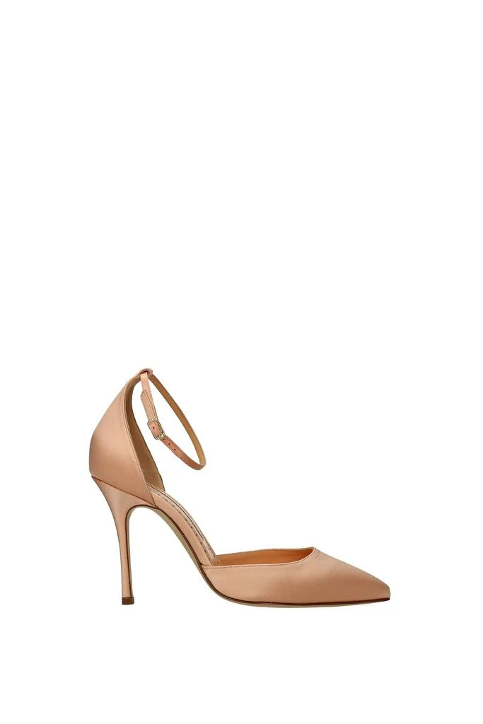 商品Manolo Blahnik|Sandals zaka Satin Pink Salmon,价格¥2298,第1张图片