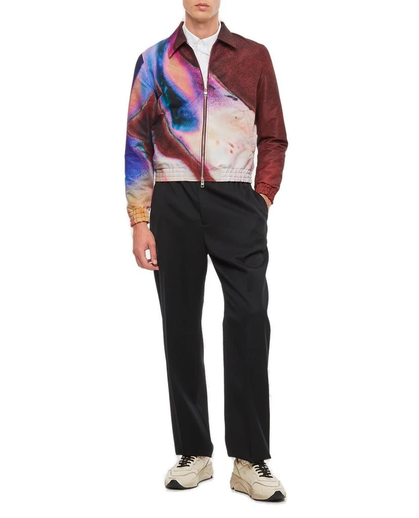 商品Alexander McQueen|Alexander McQueen Graphic Printed Bomber Jacket,价格¥13595,第3张图片详细描述