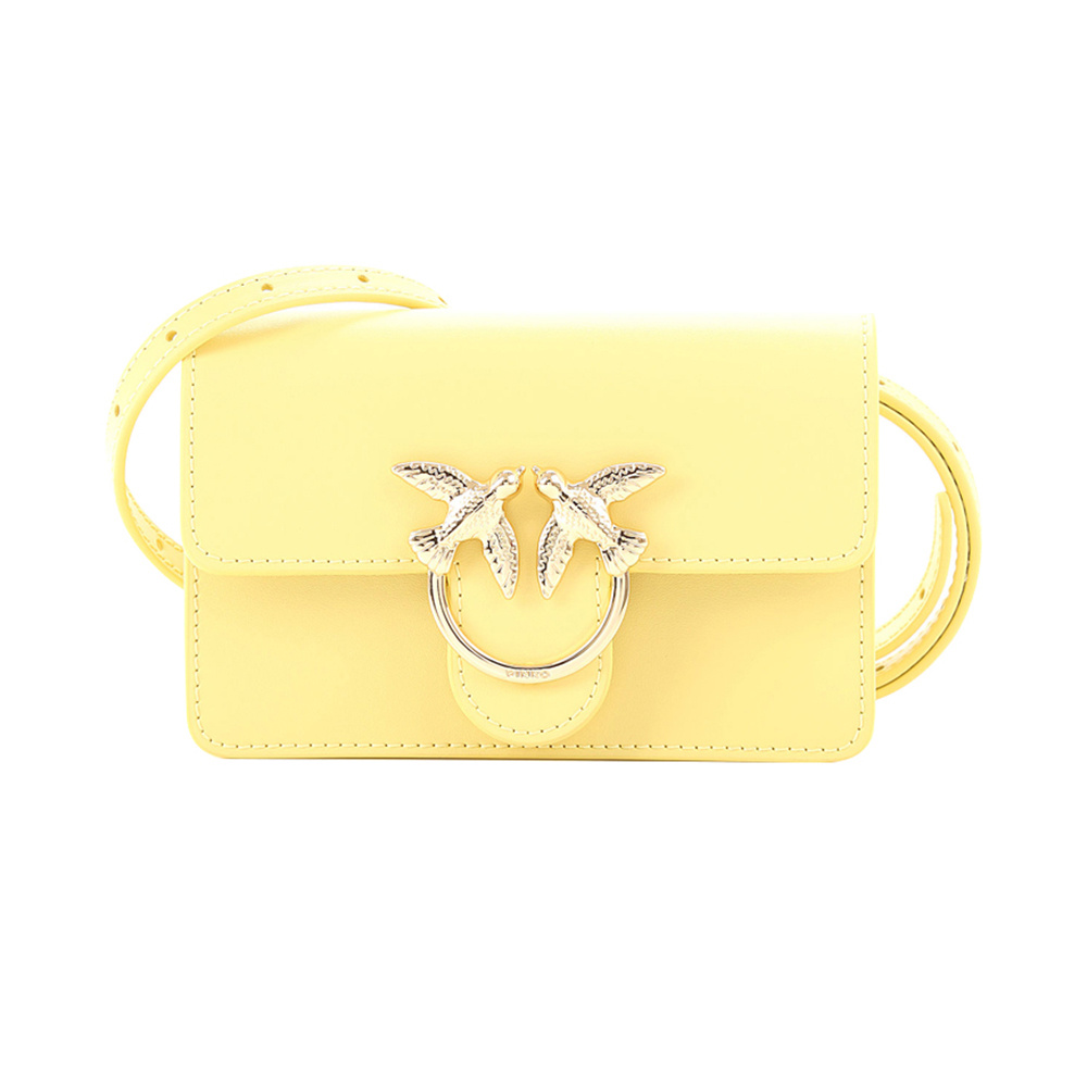 商品PINKO|Pinko 品高 女士黄色燕子单肩包 1P21KR-Y5FFH44,价格¥700,第1张图片