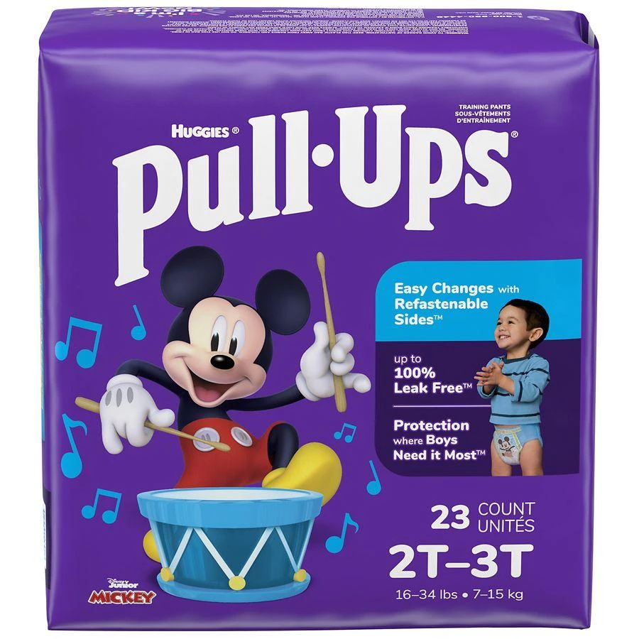 商品Huggies Pull-Ups|Boys' Potty Training Pants Size 2T-3T,价格¥79,第3张图片详细描述