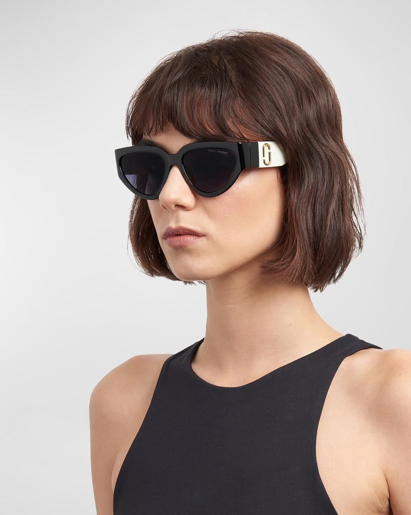 Marc Jacobs J Marc Logo Plastic Cat-Eye Sunglasses