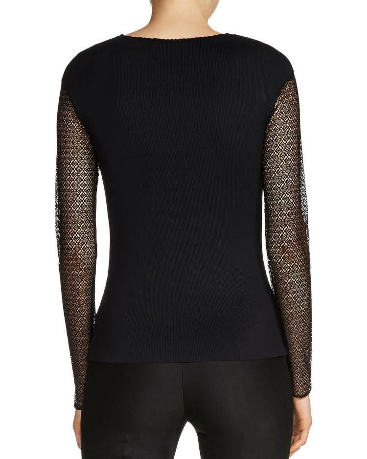 商品Maje|Lysea Mixed Media Top,价格¥815,第2张图片详细描述