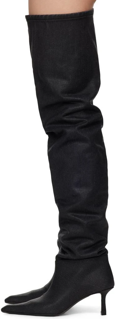 商品Alexander Wang|Gray Viola Denim Boots,价格¥5449,第3张图片详细描述