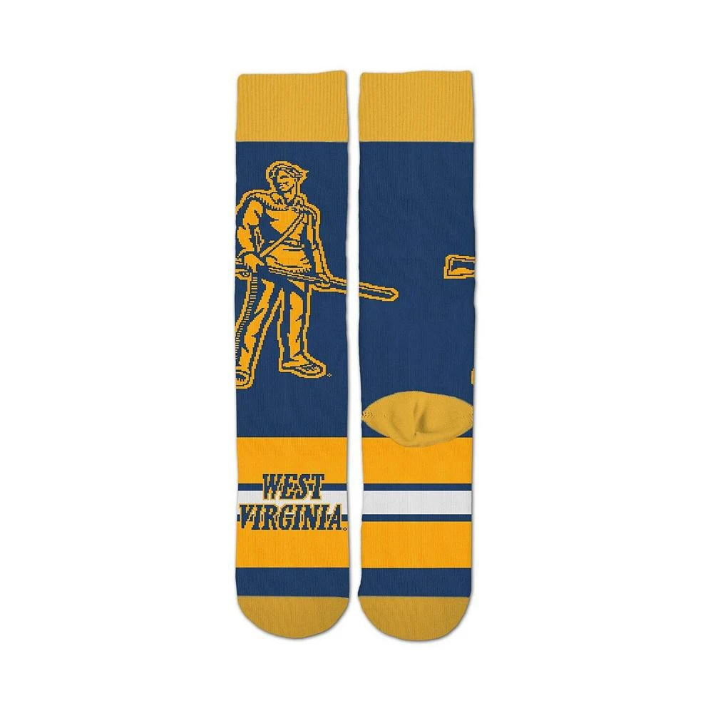 商品For Bare Feet|Boys and Girls Youth West Virginia Mountaineers Mascot Madness Crew Socks,价格¥112,第2张图片详细描述
