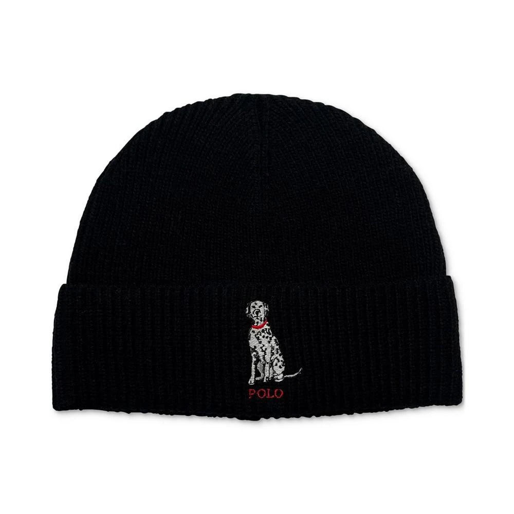 商品Ralph Lauren|Men's Embroidered Dalmatian Beanie,价格¥445,第1张图片