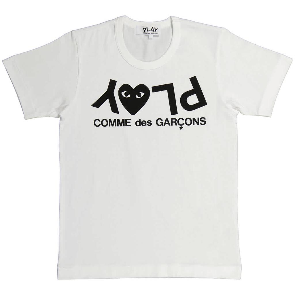 Comme Des Garcons Mens Short-sleeve Play Logo T-shirt, Size Medium商品第1张图片规格展示