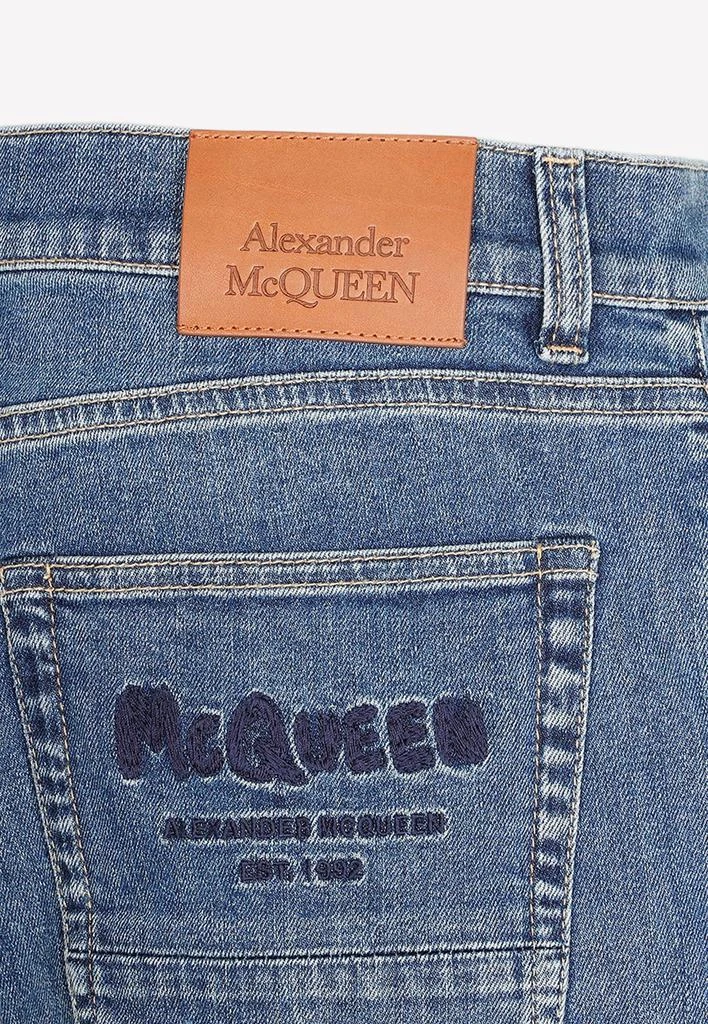 商品Alexander McQueen|Washed Straight Jeans,价格¥3319,第4张图片详细描述