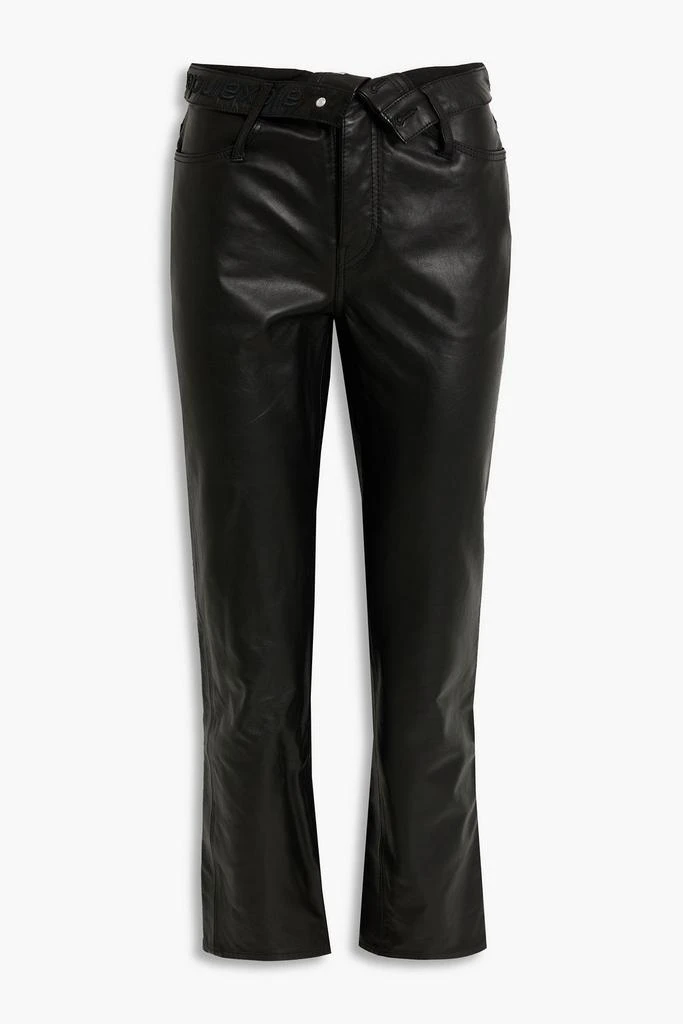 商品Alexander Wang|Leather straight-leg pants,价格¥3645,第3张图片详细描述