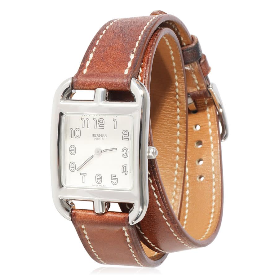 Pre-owned Hermes Cape Cod Quartz Silver Dial Ladies Watch CC1.210商品第1张图片规格展示