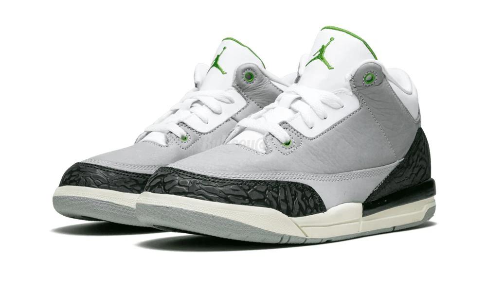 商品Jordan|Air Jordan 3 Retro "Chlorophyl" Pre-School,价格¥978,第2张图片详细描述