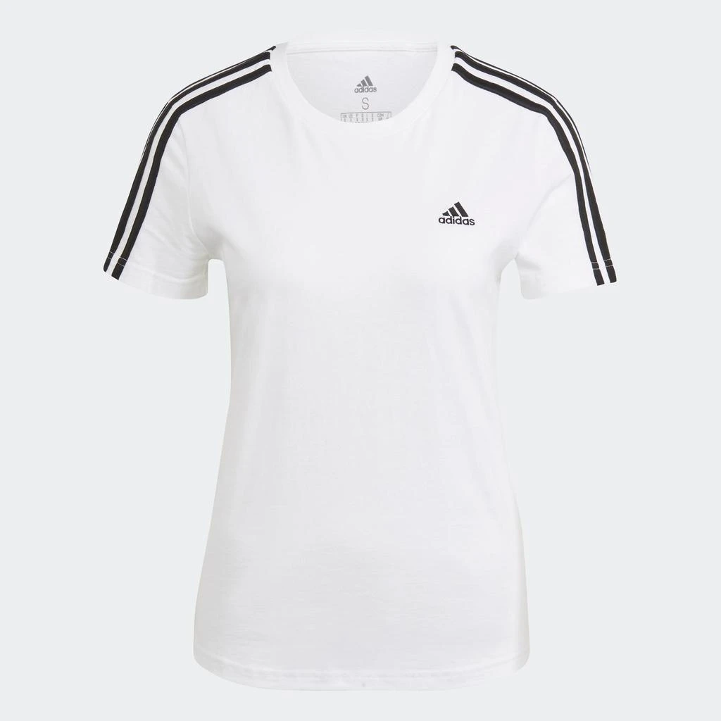 商品Adidas|LOUNGEWEAR ESSENTIALS SLIM 3-STRIPES TEE,价格¥195,第4张图片详细描述