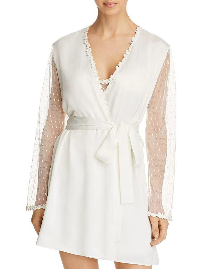 商品Flora Nikrooz|Showstopper Charmeuse Cover-Up Robe,价格¥492,第1张图片