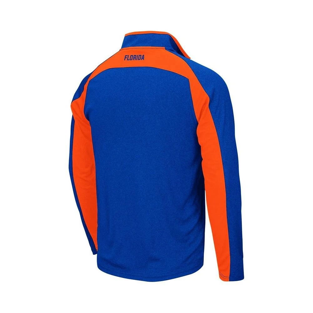 商品Colosseum|Men's Heathered Royal Florida Gators The J. Peterman Quarter-Zip Pullover Jacket,价格¥244,第4张图片详细描述