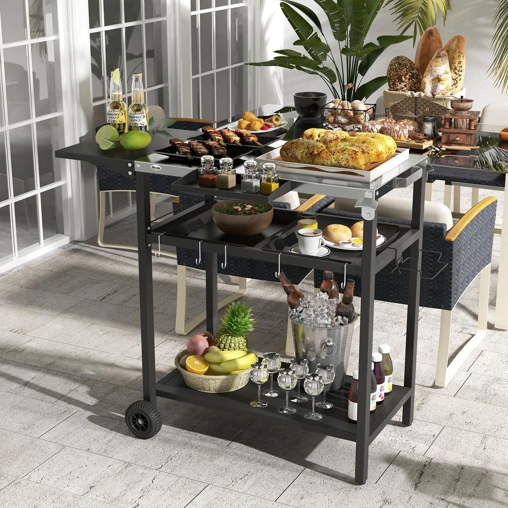 商品Streamdale Furniture|Streamdale Ultimate Outdoor Bar Cart Portable Kitchen for Effortless Meals and Drinks,价格¥1870,第2张图片详细描述