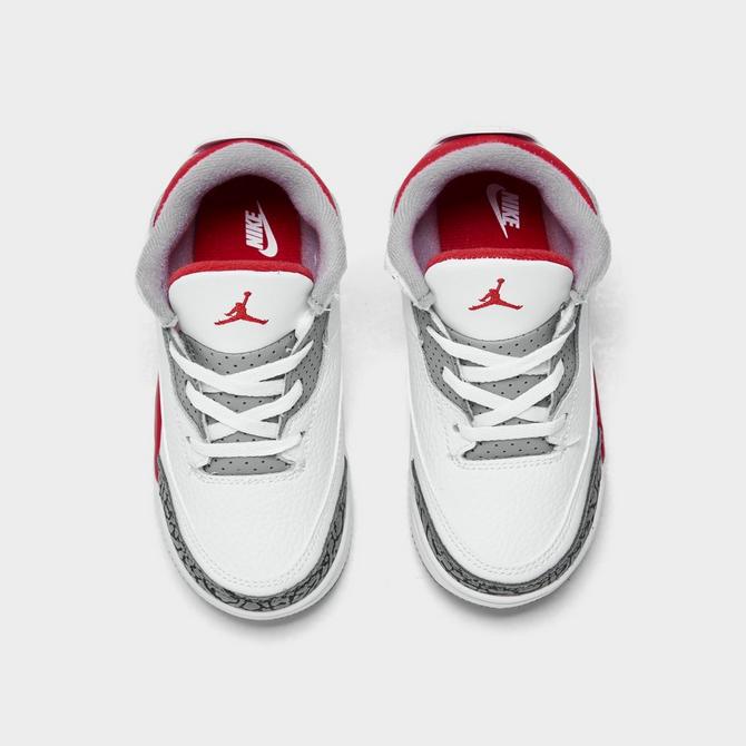 Kids' Toddler Air Jordan Retro 3 Casual Shoes商品第5张图片规格展示