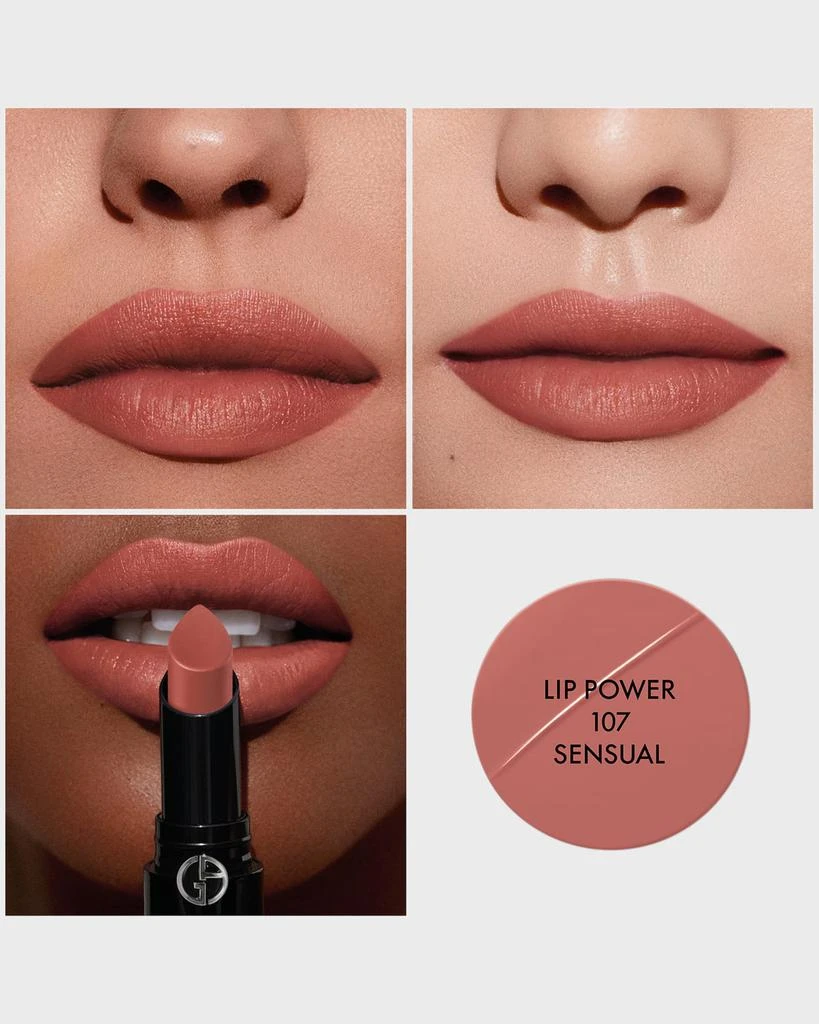 ARMANI beauty Lip Power Satin Long Lasting Lipstick 2