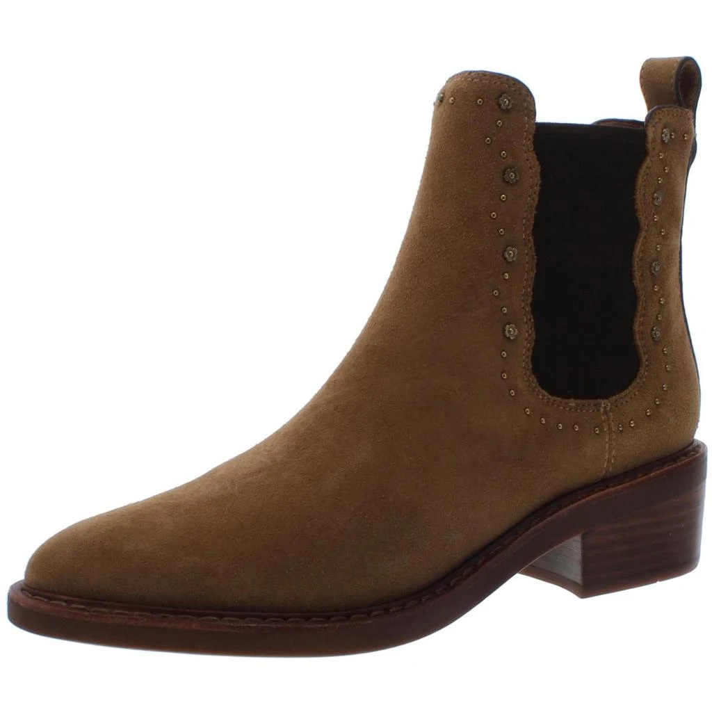 商品Coach|Coach Womens Bowery Suede Ankle Booties,价格¥608,第1张图片