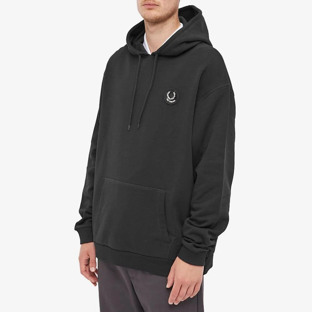 商品Fred Perry|Fred Perry x Raf Simons Patch Popover Hoodie,价格¥856,第2张图片详细描述