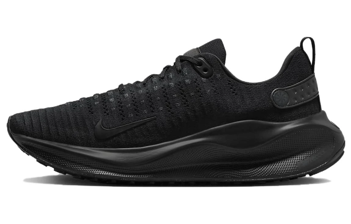 商品[国内直发] NIKE|React Infinity Run Flyknit 4 圆头系带 低帮跑步鞋 男款 黑,价格¥606,第1张图片