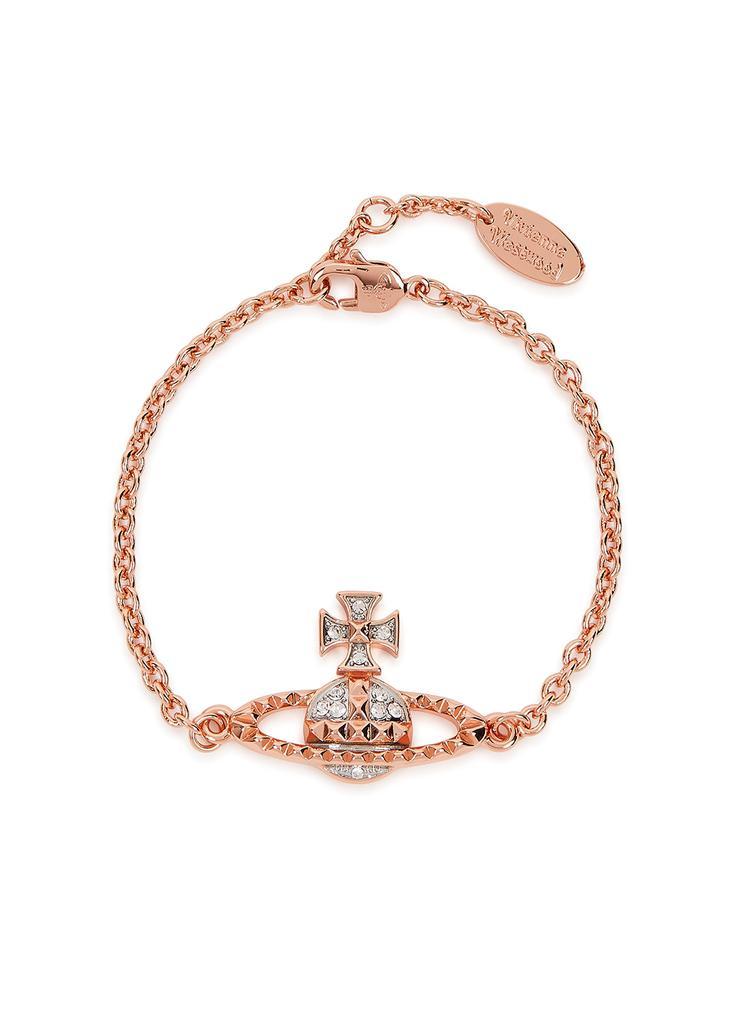 商品Vivienne Westwood|Mayfair Bas Relief rose gold-tone orb bracelet,价格¥747,第1张图片