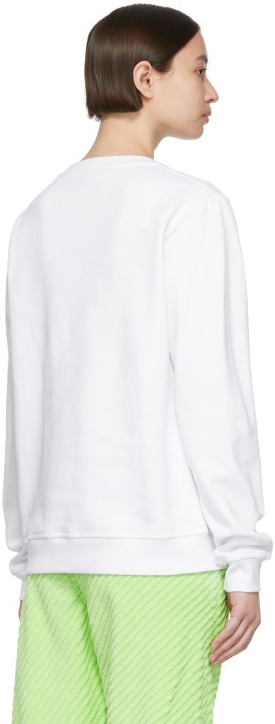 White Organic Cotton Sweatshirt商品第3张图片规格展示