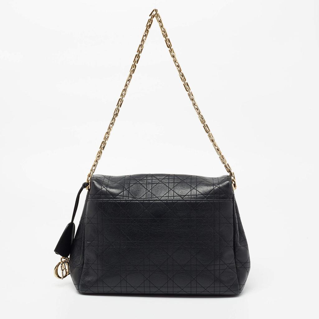 商品[二手商品] Dior|Dior Black Cannage Leather Large Diorling Shoulder Bag,价格¥9354,第6张图片详细描述