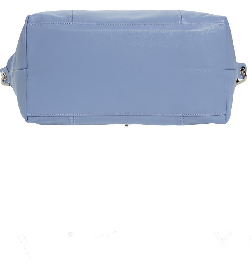 Le Pliage Cuir Leather Shoulder Bag商品第6张图片规格展示
