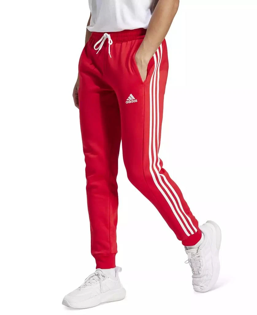 商品Adidas|Men's Essentials 3-Stripes Regular-Fit Fleece Joggers,价格¥112,第1张图片