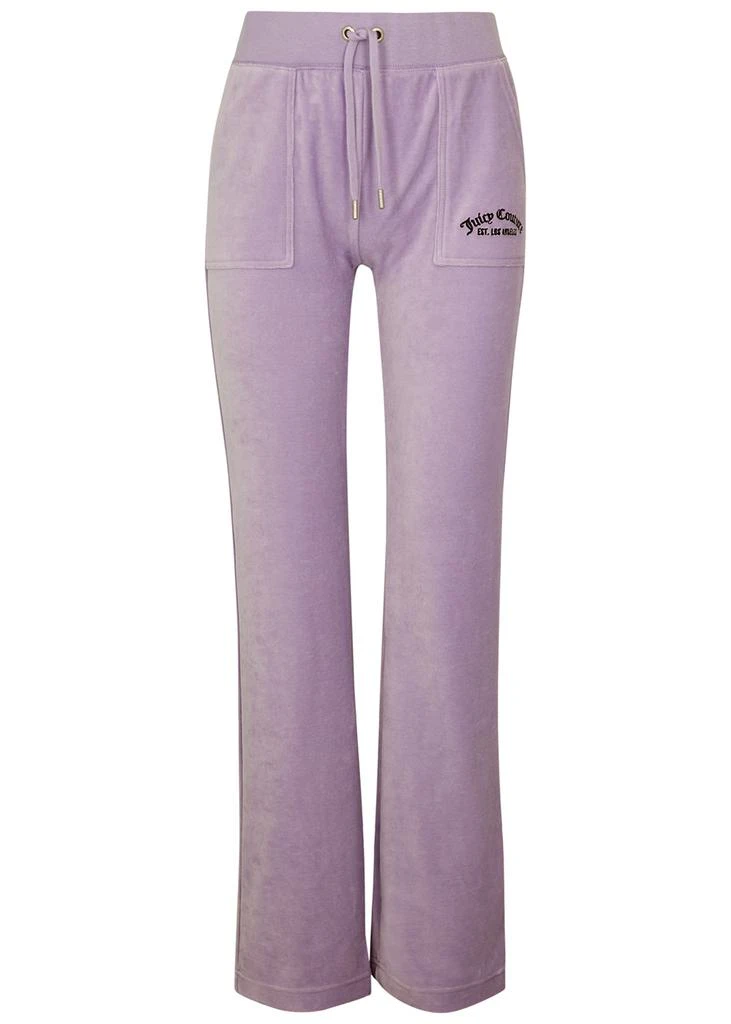 商品Juicy Couture|Del Ray logo-embroidered velour sweatpants,价格¥628,第1张图片