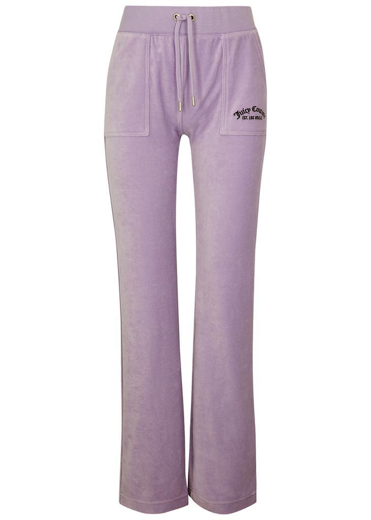 商品Juicy Couture|Del Ray logo-embroidered velour sweatpants,价格¥1082,第1张图片