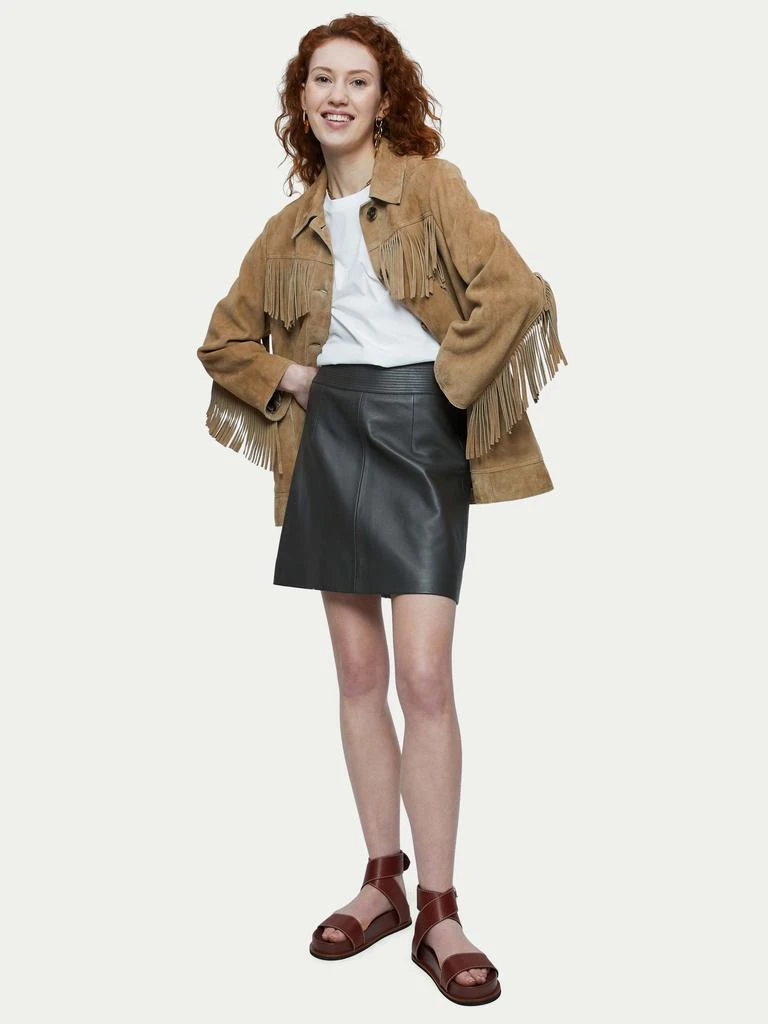 商品Jigsaw|Leather mini skirt,价格¥1811,第3张图片详细描述