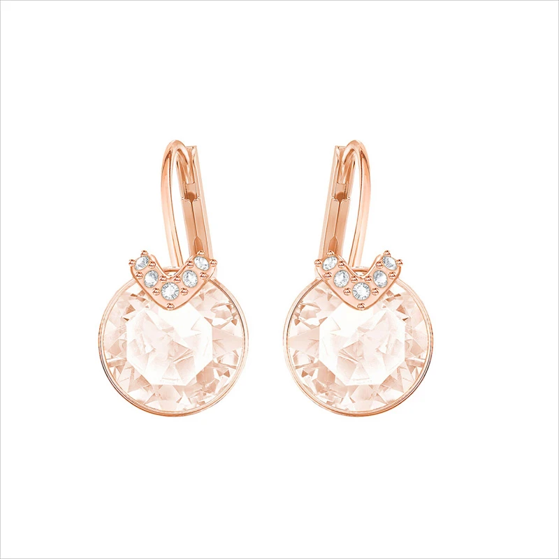 商品Swarovski|Swarovski 施华洛世奇 女士穿孔玫瑰金色耳环 5299318,价格¥476,第1张图片