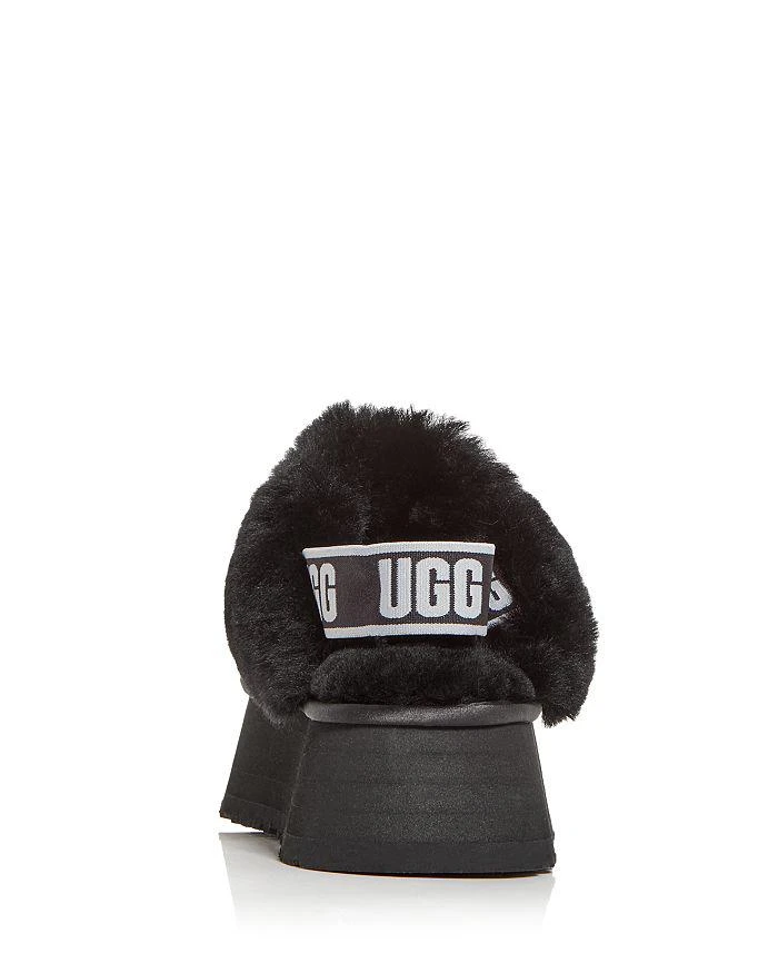 商品UGG|Women's Funkette Chunky Sequin & Shearling Slingback Platform Slippers,价格¥624,第5张图片详细描述