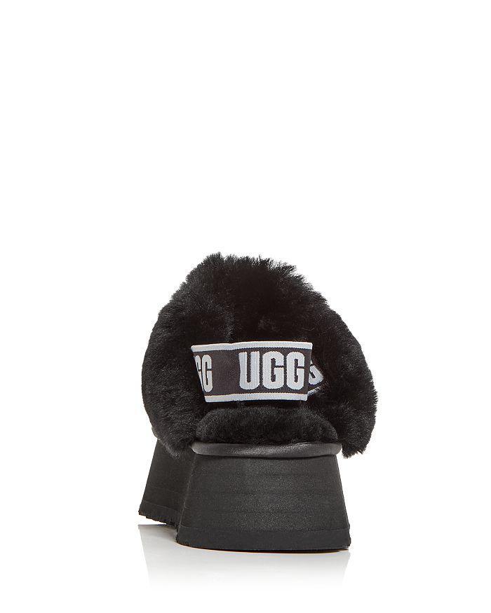 商品UGG|Women's Funkette Chunky Sequin & Shearling Slingback Platform Slippers,价格¥1024,第7张图片详细描述