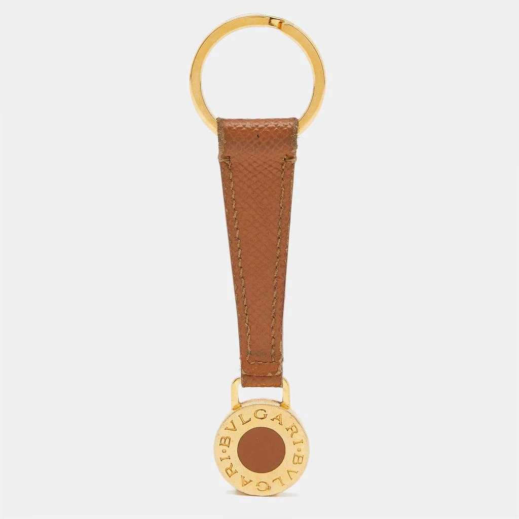 商品[二手商品] BVLGARI|Bvlgari Beige Leather Bvlgari Key Ring,价格¥1190,第1张图片