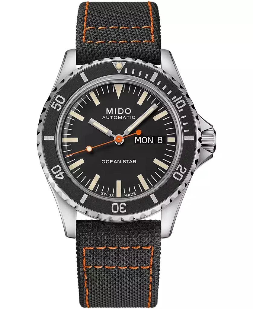 商品MIDO|Men’s Swiss Automatic Ocean Star Tribute 75th Anniversary Stainless Steel Bracelet Watch 41mm,价格¥9492,第2张图片详细描述