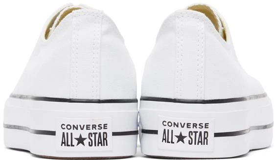 商品Converse|White Leather Chuck Taylor All Star Lift Low Sneakers,价格¥323,第4张图片详细描述