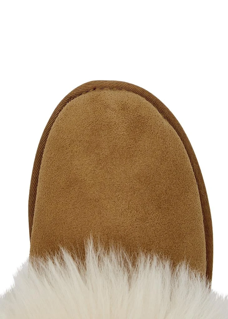 商品UGG|Scruff Sis shearling-trimmed suede slippers,价格¥882,第4张图片详细描述