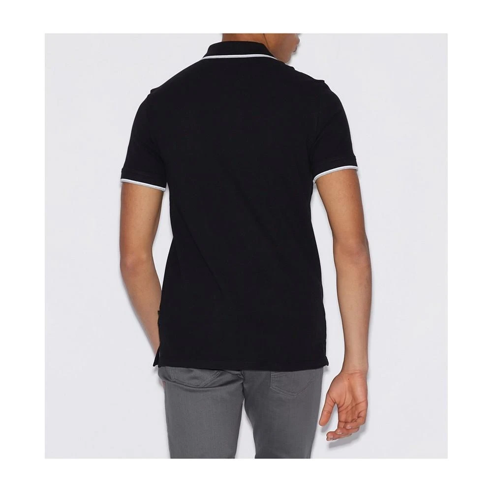 商品Armani Exchange|Men's Contrast Tipped Polo Shirt,价格¥451,第2张图片详细描述