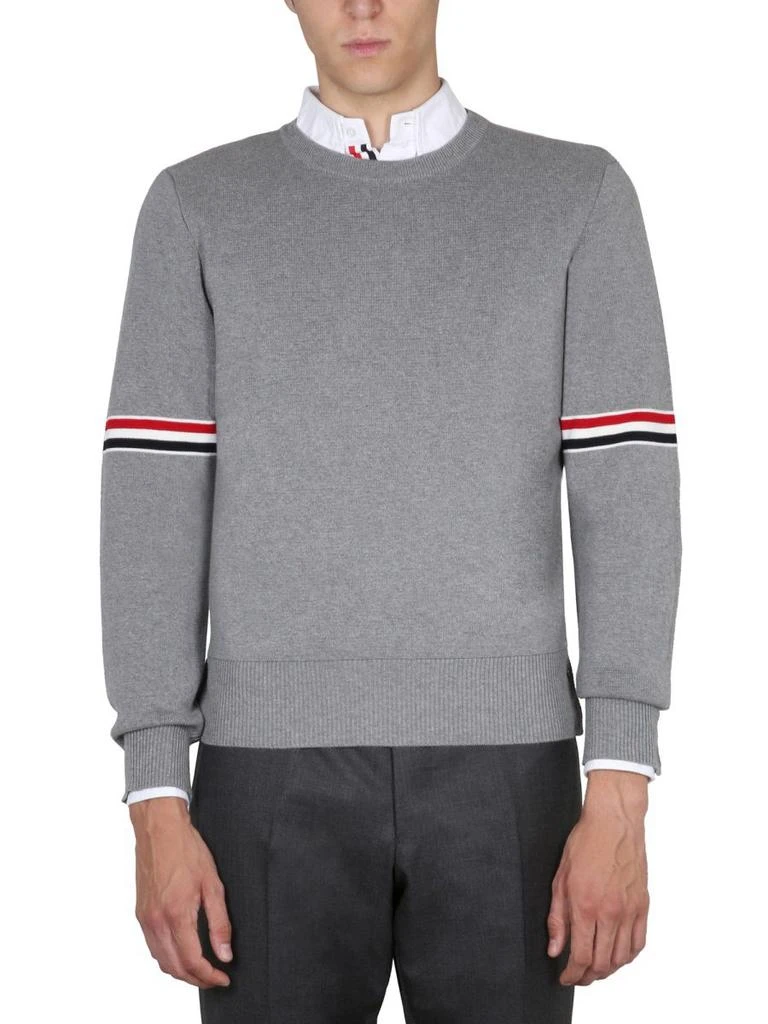 商品Thom Browne|Thom browne men's grey other materials sweater,价格¥8809,第1张图片