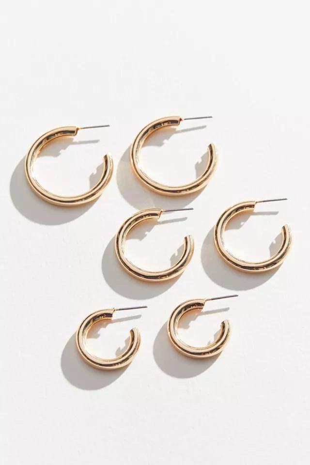 Hollow Hoop Earring Set商品第3张图片规格展示