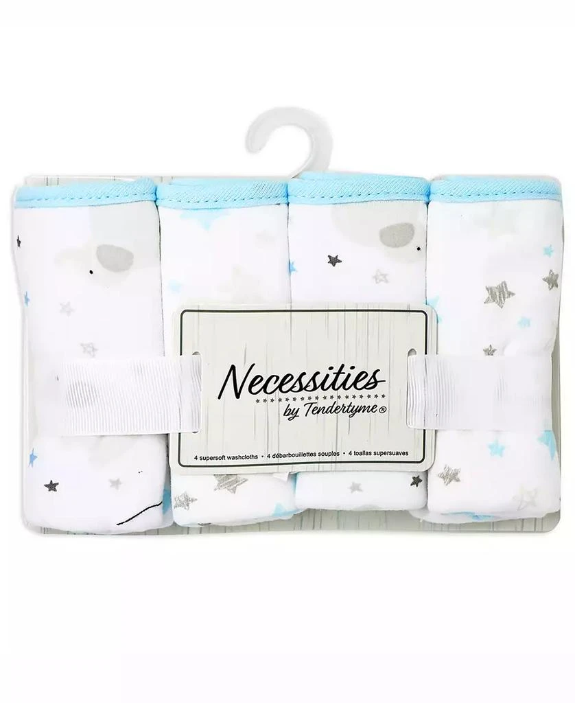 商品Tendertyme|Baby Boys and Baby Girls Elephant and Balloons Hooded Bath Towel and Wash Cloth Set,价格¥261,第4张图片详细描述