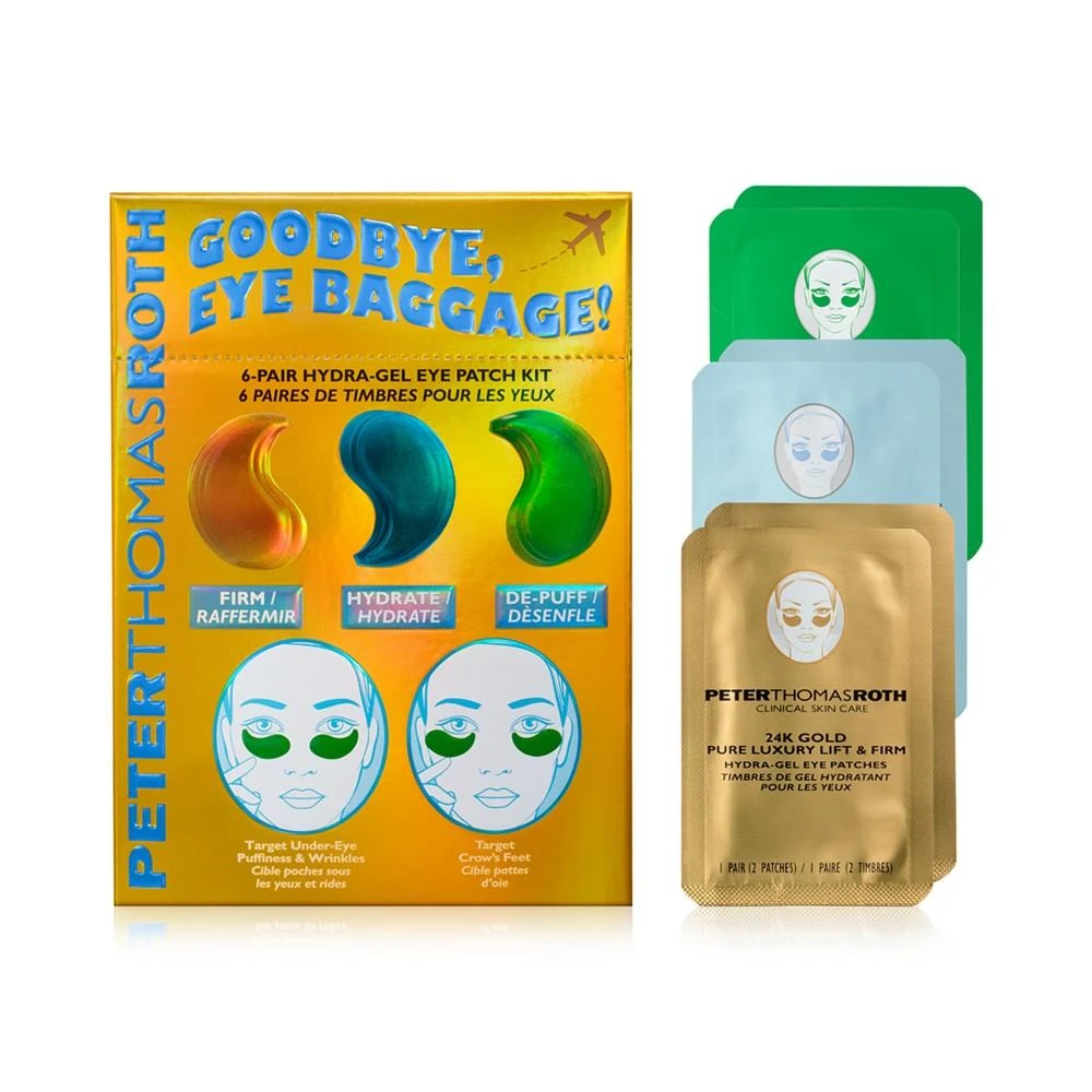 商品Peter Thomas Roth|6-Pc. Hello, Jet Setter! Hydra-Gel Eye Patch Travel Set,价格¥143,第1张图片