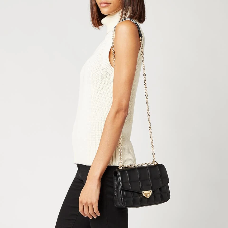 商品Michael Kors|MICHAEL Michael Kors Women's Soho Chain Shoulder Bag - Black,价格¥1943,第2张图片详细描述