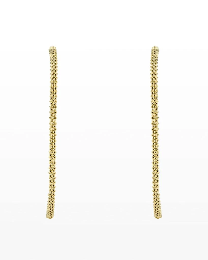 商品LAGOS|18k Gold Caviar Beaded Hoop Earrings, 50mm,价格¥17071,第3张图片详细描述