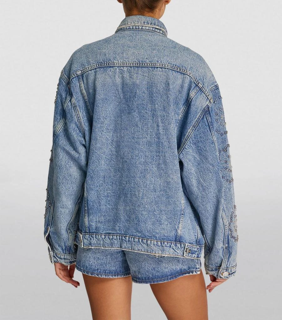 商品Maje|Crystal-Embellished Denim Jacket,价格¥2668,第4张图片详细描述