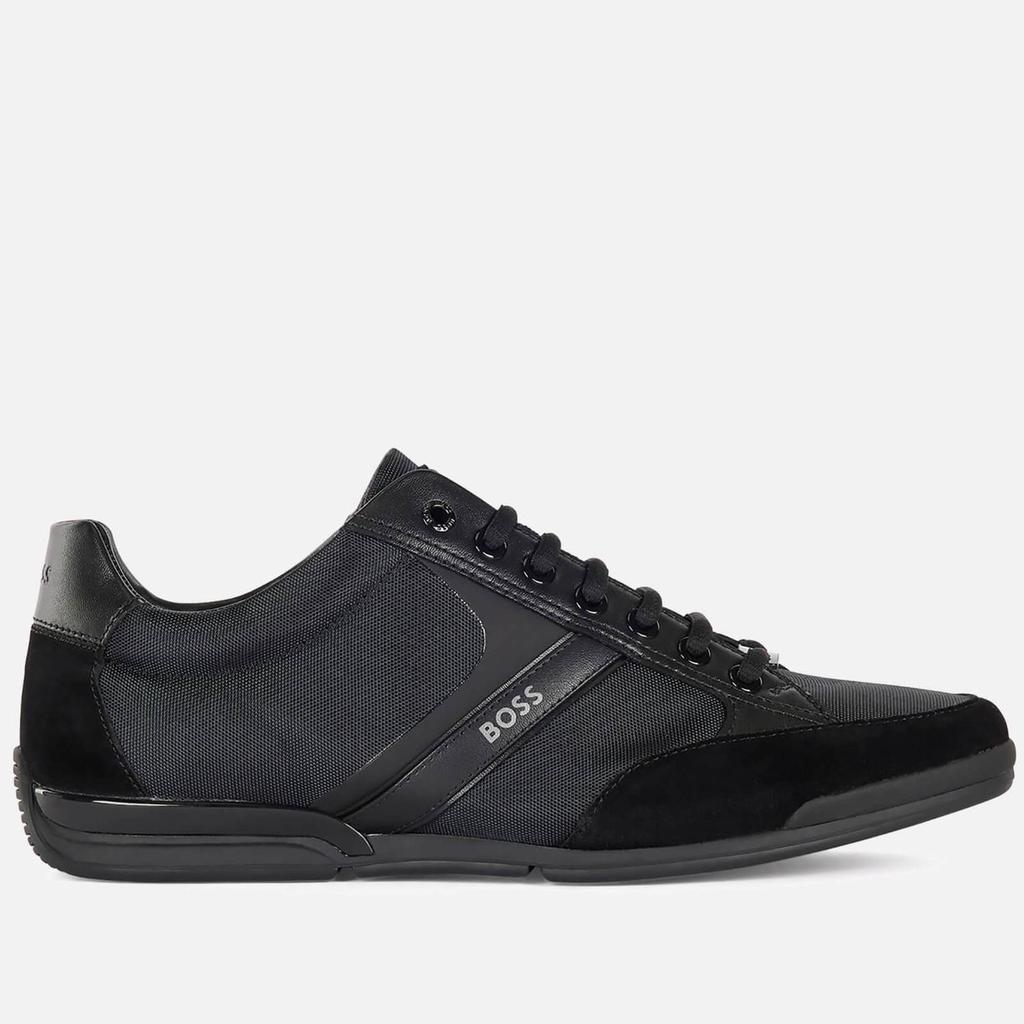 商品Hugo Boss|BOSS Men's Saturn Low Profile Trainers - Black,价格¥1261,第1张图片